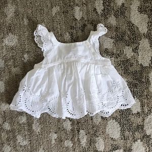 Baby Gap girls eyelet detail blouse